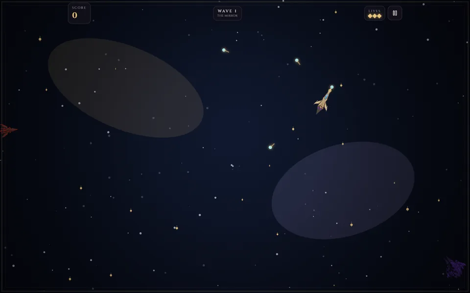 Skyy Monet ship in active SKYYWRITER first-room combat