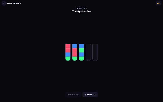 Potion Flux game screen