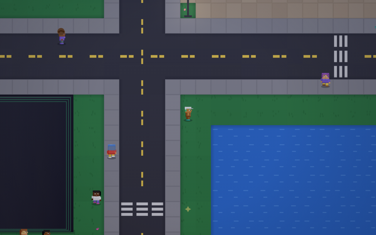 Member housing blocks and civic streets inside the BLAKCITY platform