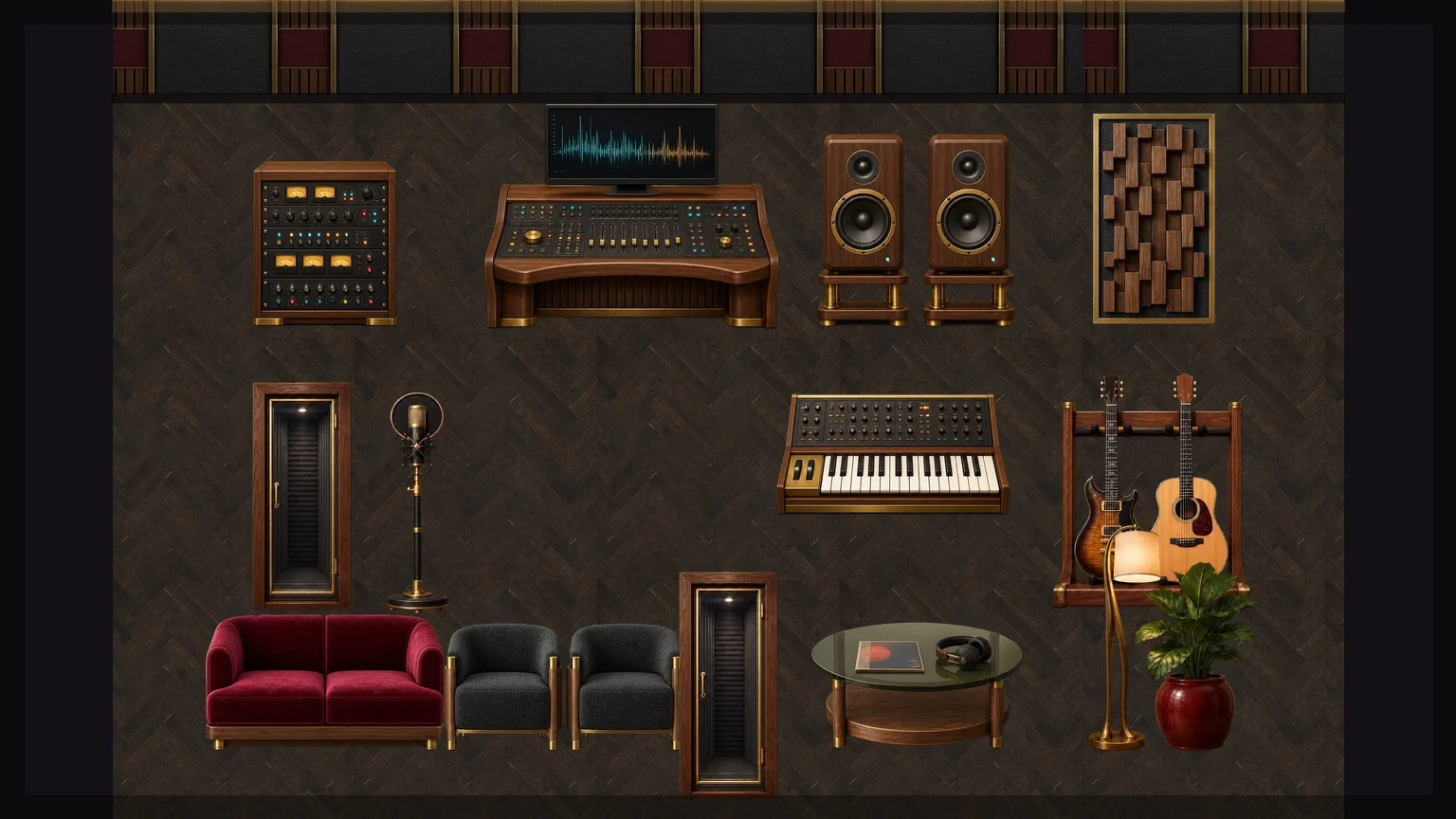 Velvet Circuit Studio control room and listening lounge